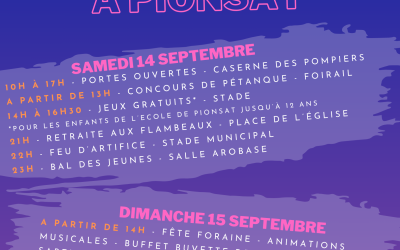 Fête Patronale de Pionsat