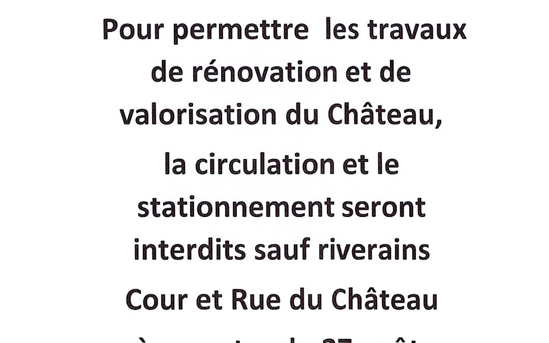 TRAVAUX CHATEAU