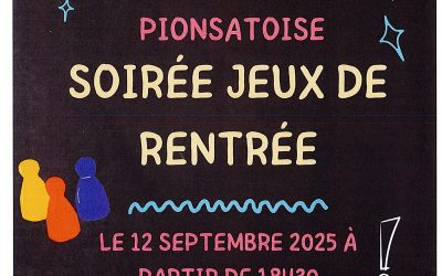 Soirée jeux à Pionsat