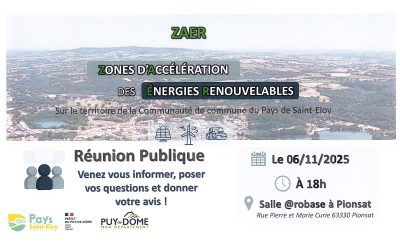 REUNION POUR LES ZONES D’ACCELERATION DES ENERGIES RENOUVELABLES