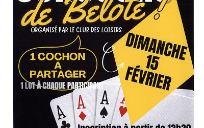CONCOURS DE BELOTE