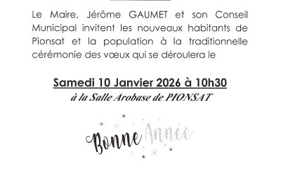 CEREMONIES DES VOEUX