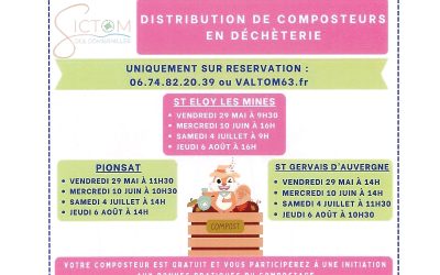 DISTRIBUTION DE COMPOSTEURS EN DECHETERIE