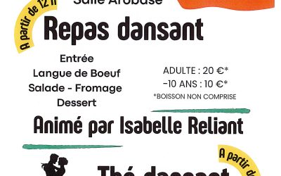 REPAS ET THE DANSANT