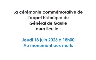 Cérémonie du 18 juin