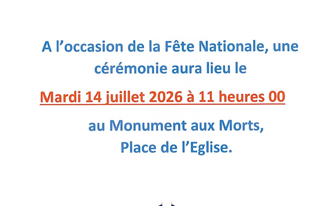 Cérémonie du 14 juillet