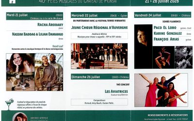 Fêtes musicales du 21 au 26 juillet 2026