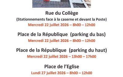 INFORMATION TRAVAUX – STATIONNEMENTS INTERDITS