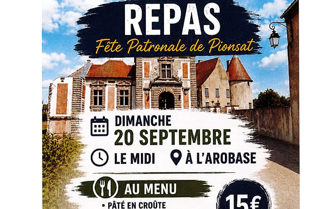 Repas de la Raquette Pionsatoise pour la Fête Patronale