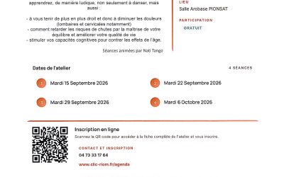 Séance de Tango à Pionsat organisée par le CLIC
