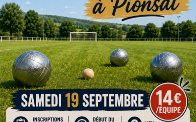 Concours de pétanque pour la fête patronale
