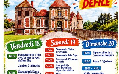 Programme complet de la fête patronale les 18, 19 et 20 septembre 2026